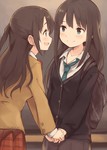Rating: s Tags: Female, Long Hair, Brown Hair, Two Girls, Duo, Bangs, PNG Conversion, Kyuri, THE iDOLM@STER: Cinderella Girls, Shibuya Rin, Shimamura Uzuki