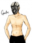 Rating: s Tags: Male, Mask, White Background, Pixiv, Biohazard, Solo, Shirtless (male), Text, Simple Background, Text: Character Name, Pixiv Id 1340536, Vladimir Bodrovski
