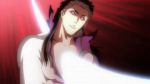 Rating: s Tags: Male, Brown Hair, Bleach, Sword, Screenshot, Injury, Sousuke Aizen, Solo, Glowing Sword, Run Through