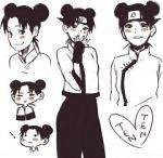 Rating: s Tags: Female, Brown Hair, Short Hair, Blush, NARUTO, Eyes Closed, Chibi, Tenten, Hair Buns, Smile, Twin Buns