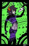 Rating: s Tags: Male, Black Hair, Short Hair, Horns, Skull, Solo, Smile, Homestuck, Gamzee Makara, Squidbiscuit