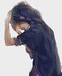 Rating: s Tags: Male, Fanart, Short Hair, Rain, Blonde Hair, Hood, Nuriko-kun, PNG Conversion, Tumblr, Hood Up, Kagerou Project, Kano Shuuya