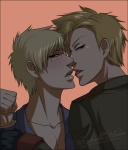 Rating: s Tags: Male, Glasses, Blonde Hair, Two Males, Axis Powers: Hetalia, Denmark, Sweden, Duo, Almost Kiss, Nordic Countries
