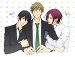 Rating: s Tags: Male, Fanart, Short Hair, Three Males, Pixiv, Trio, Fanart From Pixiv, Matsuoka Rin, Tachibana Makoto, Nanase Haruka (Free!), Free!, Pixiv Id 1249605