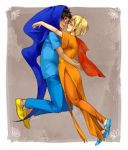 Rating: s Tags: Female, Couple, Male, Fanart, Glasses, Black Hair, Blue Eyes, Short Hair, Blush, Blonde Hair, Blue Outfit, Hoodie, Smile, Homestuck, Rose Lalonde, God Tier, John Egbert, Tumblr, Flarefyre
