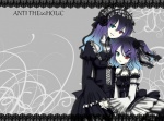Rating: s Tags: Female, Fanart, Monochrome, Twin Tails, Laces, Flower, Long Hair, Black Hair, Collar, Gothic Lolita, Hug, Vocaloid, Holding Hands, Bows (Fashion), Two Girls, Tie, Bow Tie, Heterochromia, Headdress, Hair Flower, Pixiv, UTAU, Alternate Outfit, Alternate Color, Hair Clip, Multi-colored Hair, Lolita Fashion, Yokune Ruko, Duo, Anti The Infinite Holic, Nami Utaune, Smile, Hermaphrodite, Spot Color, Simple Background, Gray Background, Laced Up, Nurun Najwah