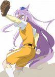 Rating: s Tags: Female, Long Hair, Uniform, Purple Hair, Magical Girl, Pretty Cure Series, Baseball, Baseball Glove, Cure Moonlight, Heartcatch Precure!, Baseball Uniform, Tsukikage Yuri, Sport Uniform, 65kb