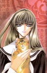 Rating: s Tags: Female, CLAMP, Animal, Cat, Clamp South Side, Official Art