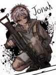 Rating: s Tags: Male, Fanart, Short Hair, Gun, Weapons, Sketch, Dark Skin, Pixiv, Solo, Fanart From Pixiv, Pixiv Id 2214811, Jormungand, Johnathan Mar
