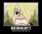 Rating: s Tags: Male, Blonde Hair, One Piece, Sanji, Straw Hat Pirates, Text, Demotivational Poster, Low Quality, Duval, Troll Face
