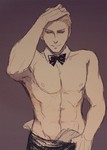 Rating: q Tags: Male, Ecchi, Short Hair, Blonde Hair, Axis Powers: Hetalia, Germany, Muscles, Shirtless (Male), Smile, Smirk, Axis Power Countries, Hand On Head, Abs, Looking At Camera, Underwonder