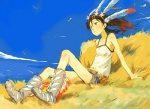 Rating: s Tags: Female, Long Hair, Brown Hair, Brown Eyes, Feather, Sky, Indian, Original, Traditional Clothes, Solo, Niwa, Native American Clothes