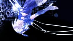 Rating: s Tags: Female, Fanart, Short Hair, Vocaloid, Blonde Hair, Android, Laying Down, Kagamine Rin, Bows (Fashion), Headphones, String, Upside Down, Hair Bow, Pixiv, Alternate Outfit, Solo, Text, Ebisu Kana, Transparent Body, Fanart From Pixiv, English Text