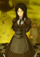 Rating: s Tags: Female, Long Hair, Brown Hair, American McGee's Alice, Pixiv Id 1151319, Alice (American Mcgee's), American Mcgee's Alice: Madness Returns