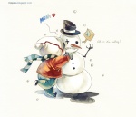 Rating: s Tags: Snow, Food, Winter, Snowman, Carrot, Scarf, Clap-san